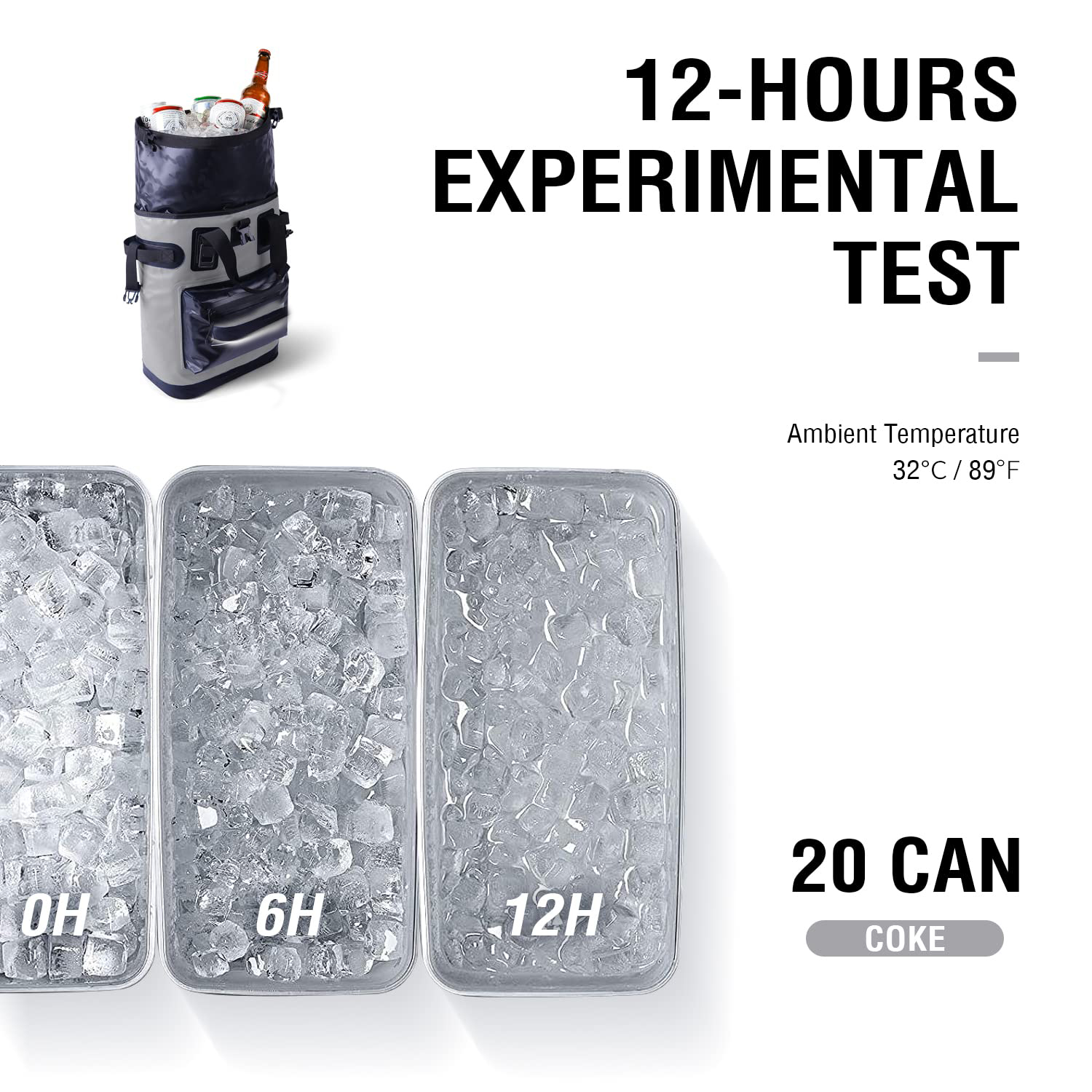 Cooler Backpack18L,30L Leakproof Camping Backpack Cooler Insulated Cooler for Picnic Beach Hiking Park Fishing