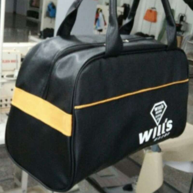 Handheld Large Capacity PU Water-Resistant Gym Travel Duffel Bag Simple Fashion Wales