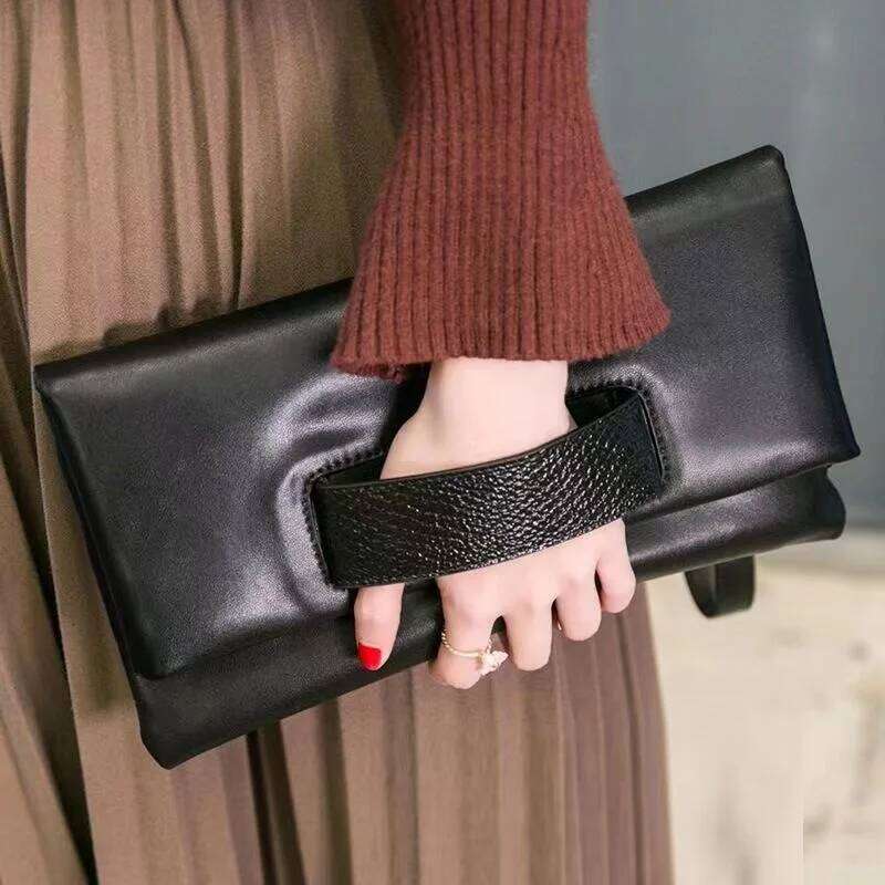 Serpentine Pattern Women Genuine Leather Clutch Bag Patchwork Ladies Chain Cowhide Shoulder Or Crossbody Bags