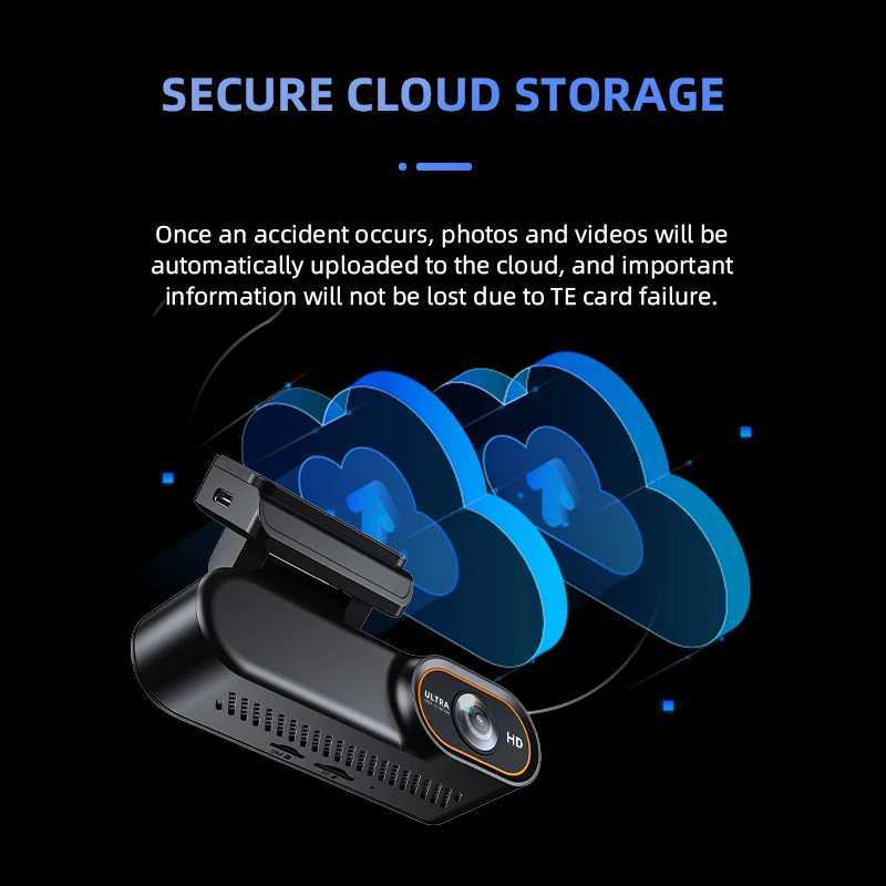 Car dvr 4G Dash Cam Mini Car dvr SIM Card Real-Time Recording App Control Live Streaming 24H Parking Monitoring Night Vision Black Box R250529