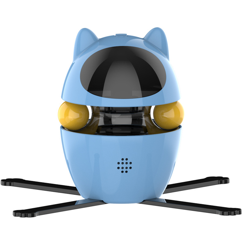 Automated Kitty Distractor: Smart Laser & Vibrating Feather Plaything