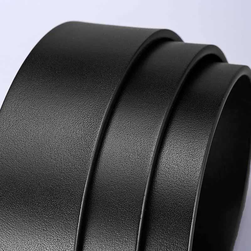 120 130 140cm Leather Cowhide Mens Belt Fashion Metal Alloy Pin Buckle Adult Luxury Brand Jeans Business Waist Male Strap BrandXJ250602