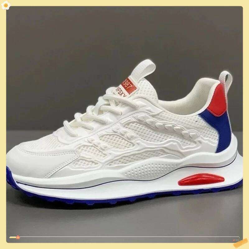 Men's Breathable Mesh Summer 2025 Out Casual Running Soft Bottom Comfort Light Fashion Shoes Thick Sole Sneakers
