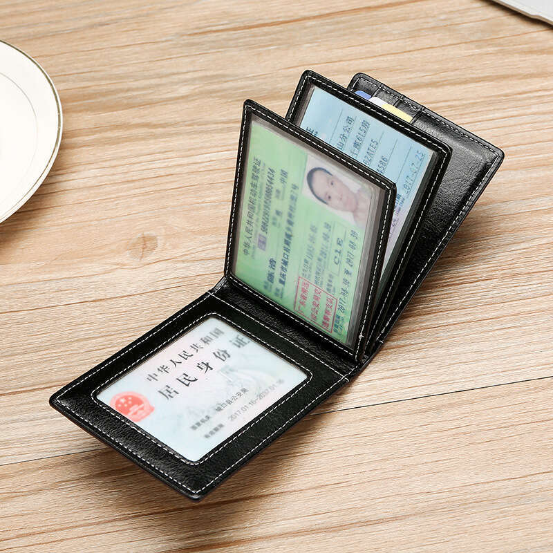 Upgraded Genuine High-end Driver's Holder, Unisex Oil Wax Leather Motor Vehicle Driving License Book Document Holder