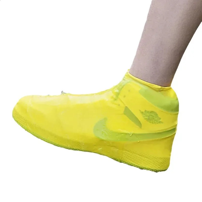 Rain Shoes Cover Waterproof Nonslip Thickened Wearresistant Latex Nondisposable Rainproof Portable Foot 250528