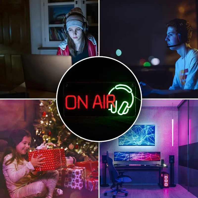 Dimmable ON AIR Neon Sign LED ON AIR Light Sign USB Powered Decorative Sign Bedroom Bar Club Shop Studio Party Wall Art Decor XJ250602