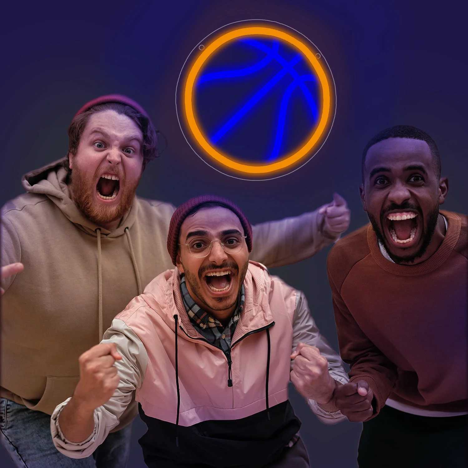 Basketball Neon Signs Basketball LED Neon Light Wall Neon Lights Cool Neon Sign for Room Bedroom Birthday Signs Kids Gift XJ250602