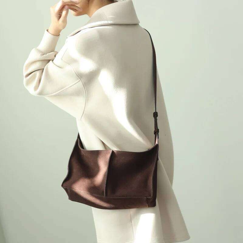 Women's Bags Designer Women's Genuine Leather Vintage Zipper Crossbody Bags Fashion Design Shoulder Bag Soft And Comfortable Handbag