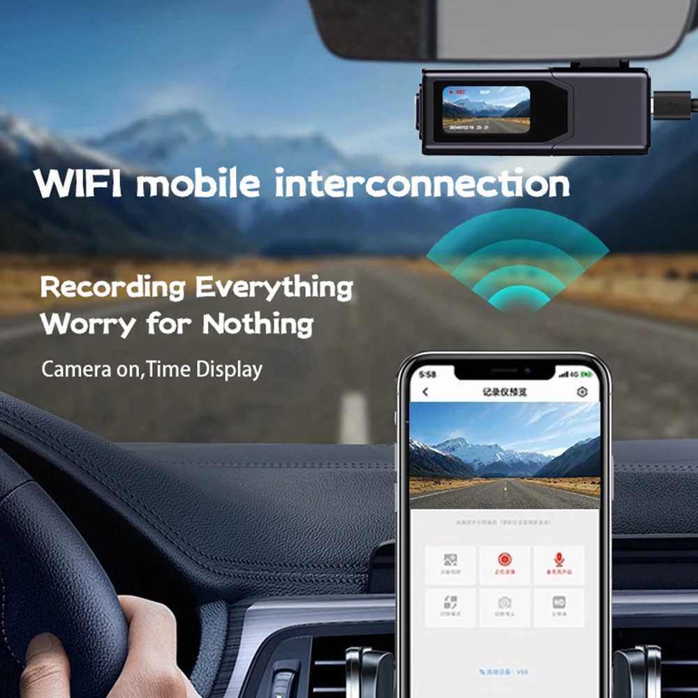 Car dvr Dash Cam auto Car dvr Mobile Wifi Glass lens Rear View Night Vision HD Time lapse video camera driving recorder black box R250529