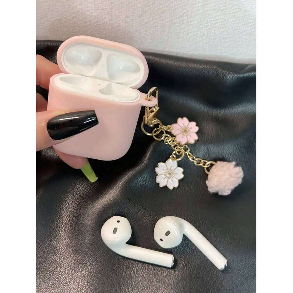 3/4 Cute Flower Keychain Wireless Earphone Cover for Pro/Pro2 Protective Case