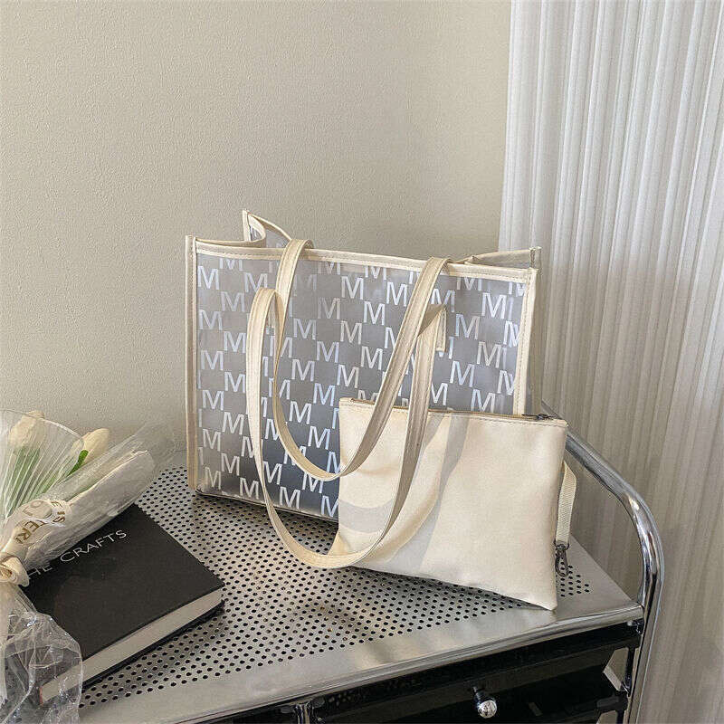 2025 Summer New Transparent Tote Bag for Women - Large Capacity Trendy Jelly Shoulder Bag | Versatile Stylish Clear Handbag