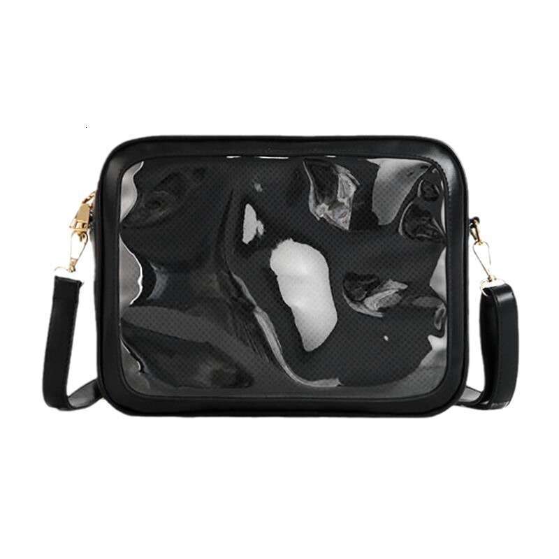 2024 New Niche Design Transparent Anime Pain Versatile Large Capacity Simple Handbag Shoulder Crossbody Bag for Women