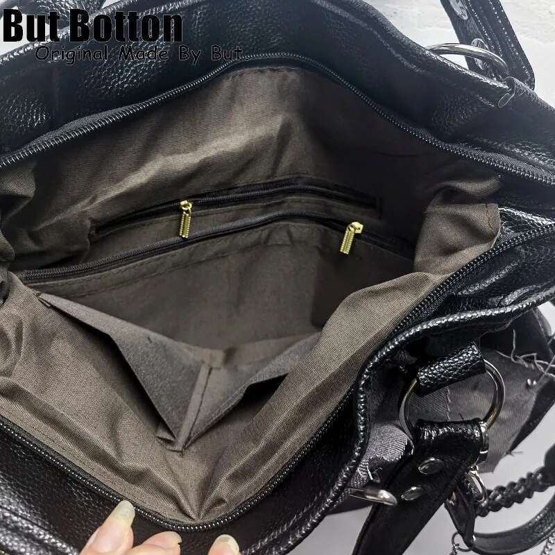 Women Y2k Girl Vintage Large Capacity Gothic Handbag Tote Haruku Bag Stars Bones One Shoulder Underarm Bags Messenger Bags