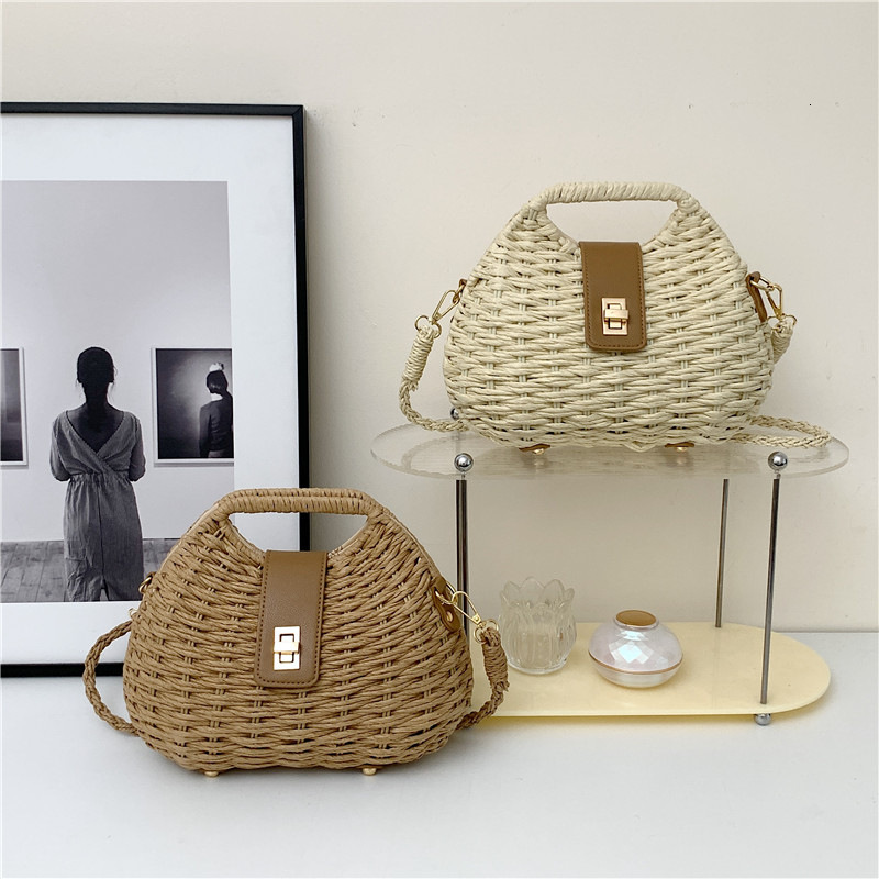 Top brand high-quality new free designer bag, simple shell crossbody bag, shoulder bag, vacation leisure grass bag, crossbody bag, high-end new free d