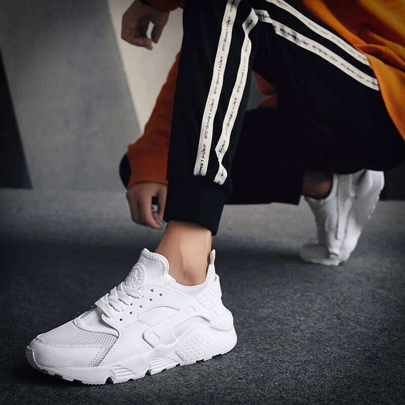 Unisex White Sneakers for Men Mesh Sports Trainers Running Shoes Man 2024 Summer Male Women Flat zapatillas para hombre Red