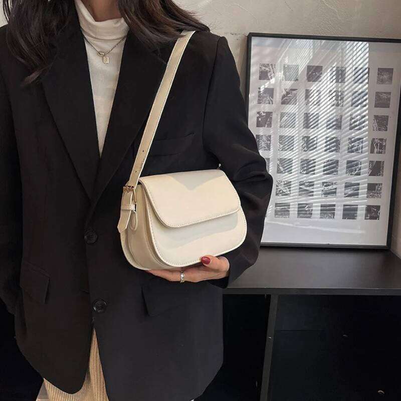 Advanced Texture Retro Small Saddle Women 2024 New Popular All-Match Messenger Fashion Underarm Bags Square Sling Bag