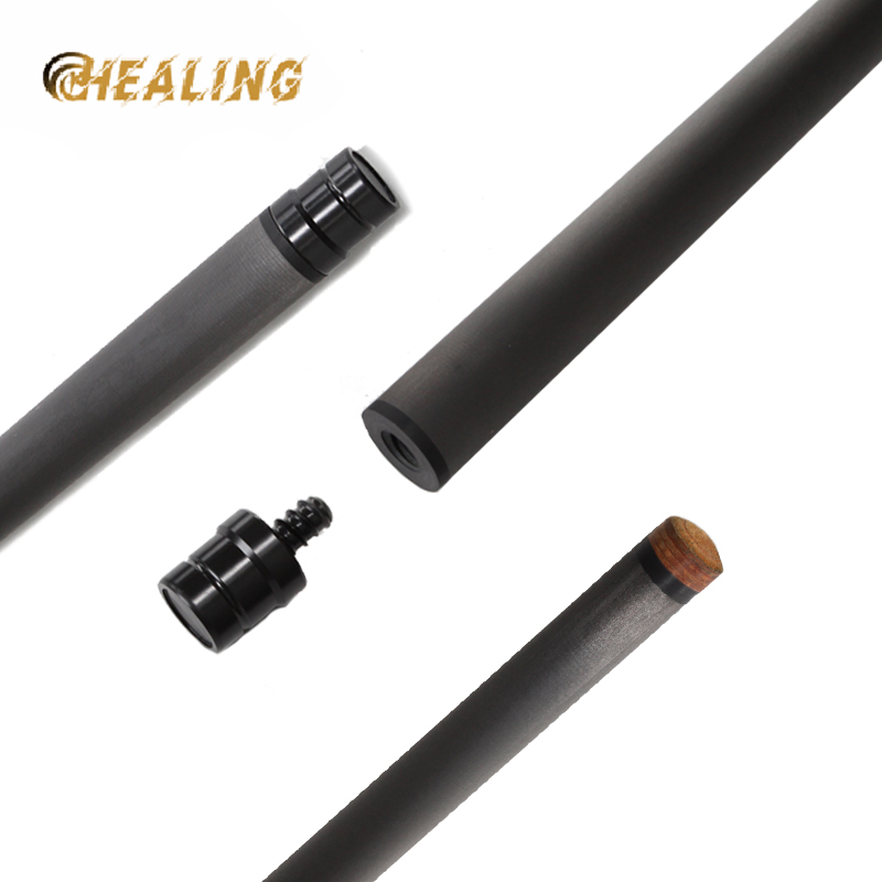 OKHEALING Customized 100% Carbon Fiber Billiard Shaft Black Technology Extra Spare Shaft for Pool Cue Stick, Low Deflection Technology, Ultra-Smooth, 