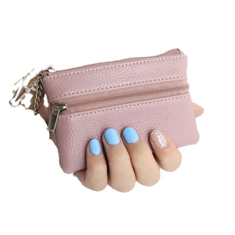 Korean Style Wallet Mini Fashion Thin Short Small Clutch Women's Key Bag Card Holder Coin Purse
