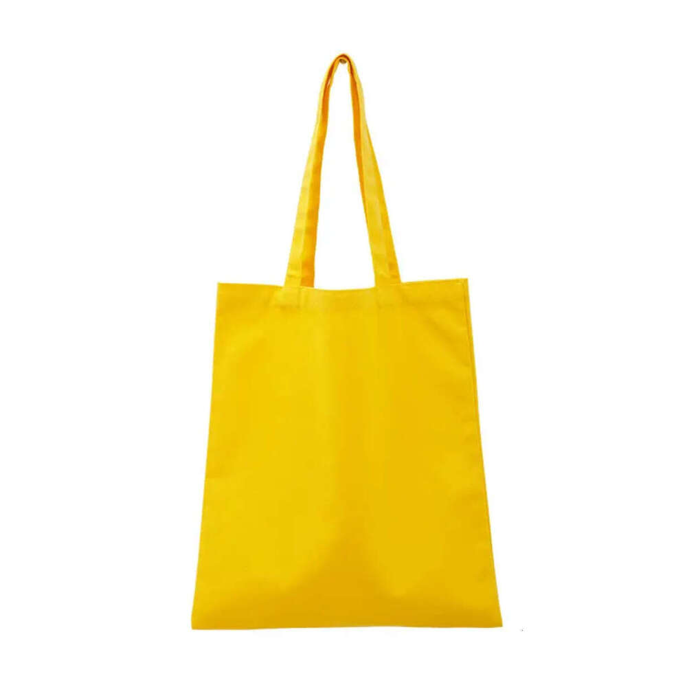 Colorful Multiple Colors Large Capacity Canvas Modern Simple Blank Tote Bag