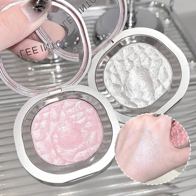 LEEINTO color-glowing high-gloss pearlescent powder brightens up the make-up eye shadow disc