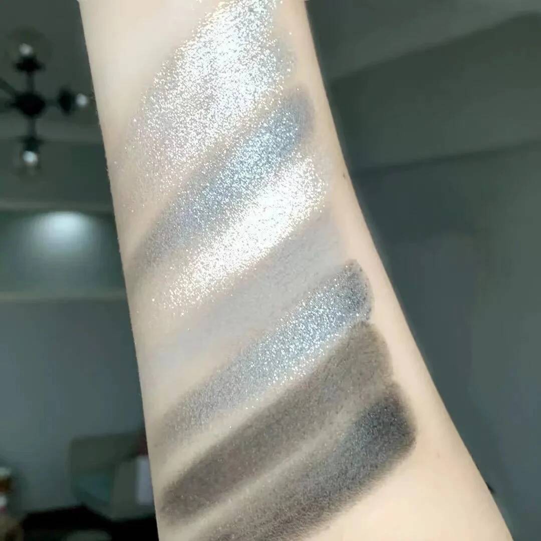 9 Colors y Eye Eyeshadow Palette Matte ShimmeryGray and Sier Tones, Party & Stage Performance Makeup