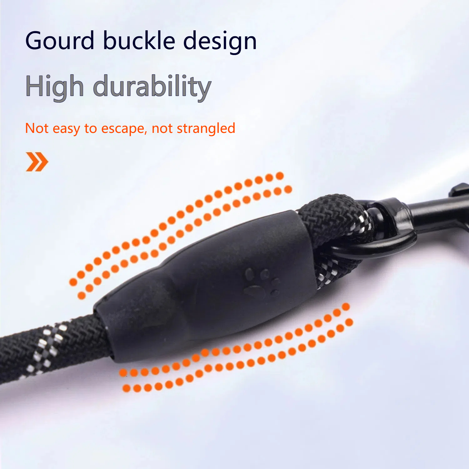 Reflective Rope Dog Leash with Padded Handle & Reinforced Metal Buckle - Anti-Explosion & Anti-Strangulation Pet Lead for Small, Medium, Large Dogs