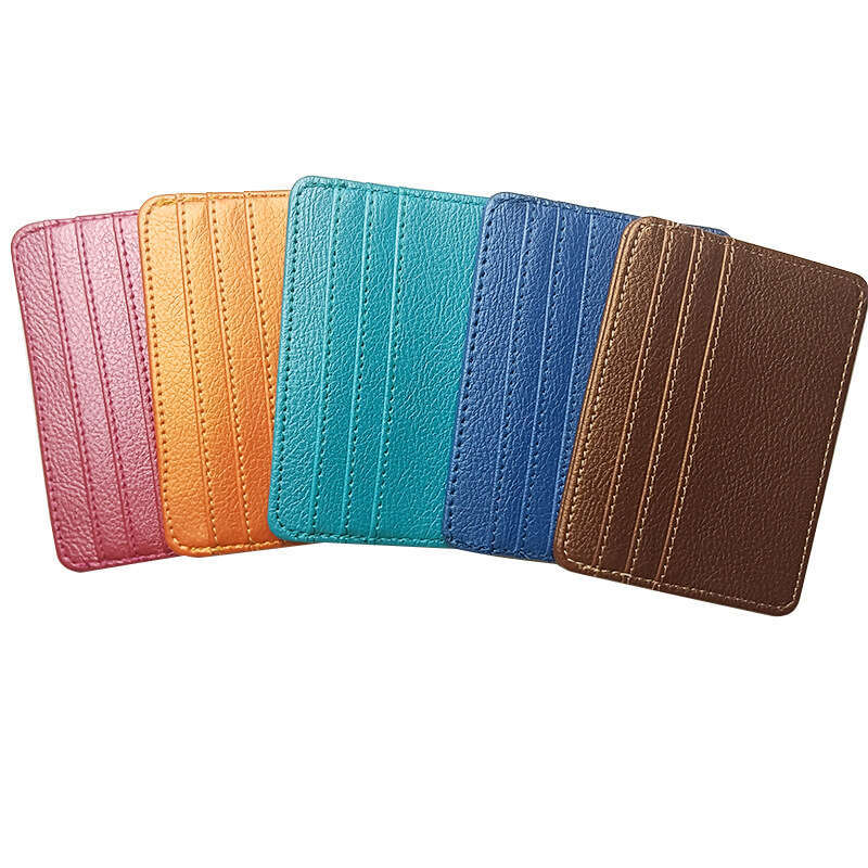 5-Slot PU Leather Wear-Resistant Scratch-Resistant ID Holder Large Capacity Multi-Functional Card Sleeve