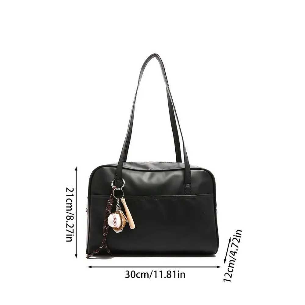 Women Fashion PU Leather Shoulder Bag Large Capacity with Pendant Crossbody Bags Y250603