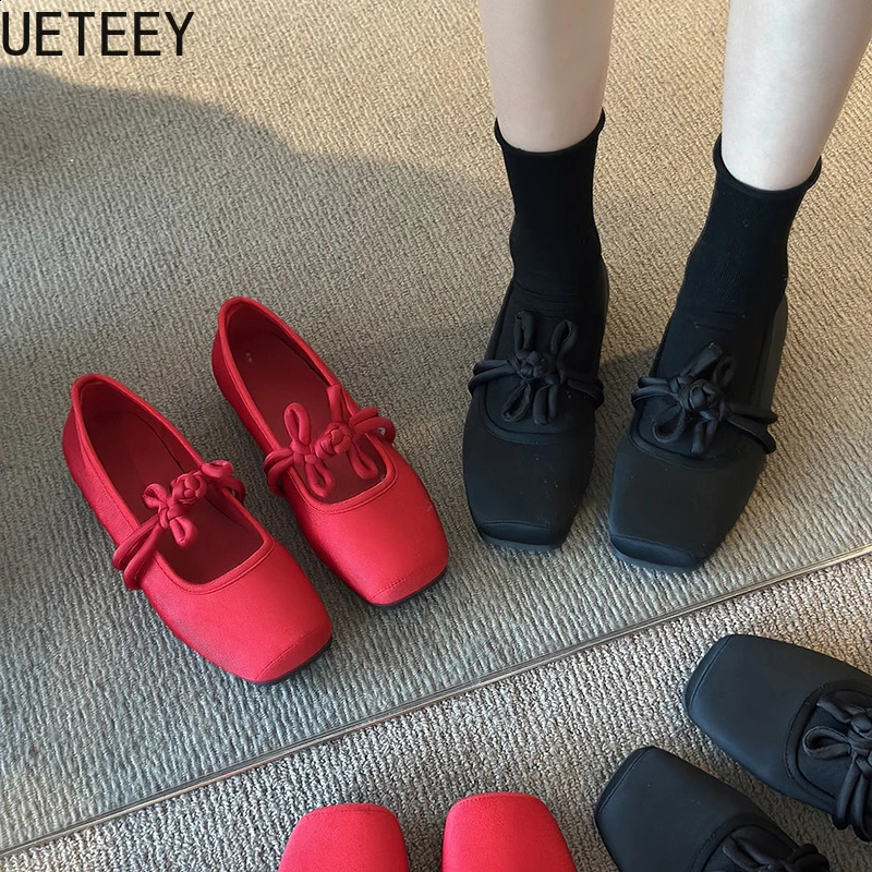 Ethnic Style Women Loafer Shoes Fashion Shallow Slip On Shoes Spring Autumn Party Shoes 250528