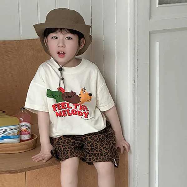 Girls Tees Cotton Sequins Boys Summer New Cute Tees for Toddlers Outerwear Cartoon Short-sleeved Childrens T-shirt T250603