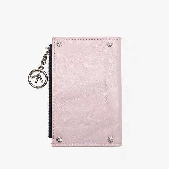 GROTTO Genuine Vegetable-Tanned Sheepskin Leather Card Holder Wallet Luxury Style for Men and Women Couple Gift