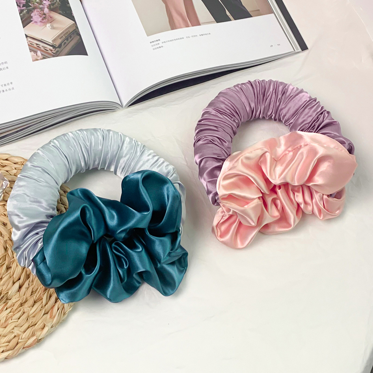 Marble Head Hair Coiler Lazy Sleeping Curling Iron Traceless Portable Heatless Curling Iron