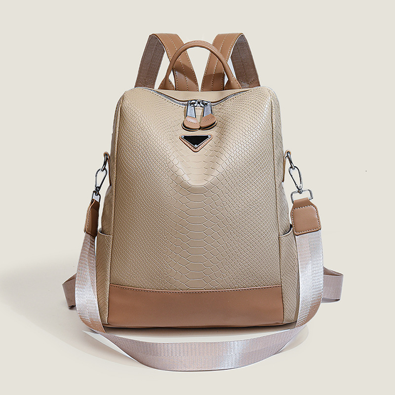 Free Shipping 2025 New Style Backpack High-end Large Capacity Leather Commuter Fashion Versatile Travel Outdoors Backpack Designer Bag Trendy Shoulder