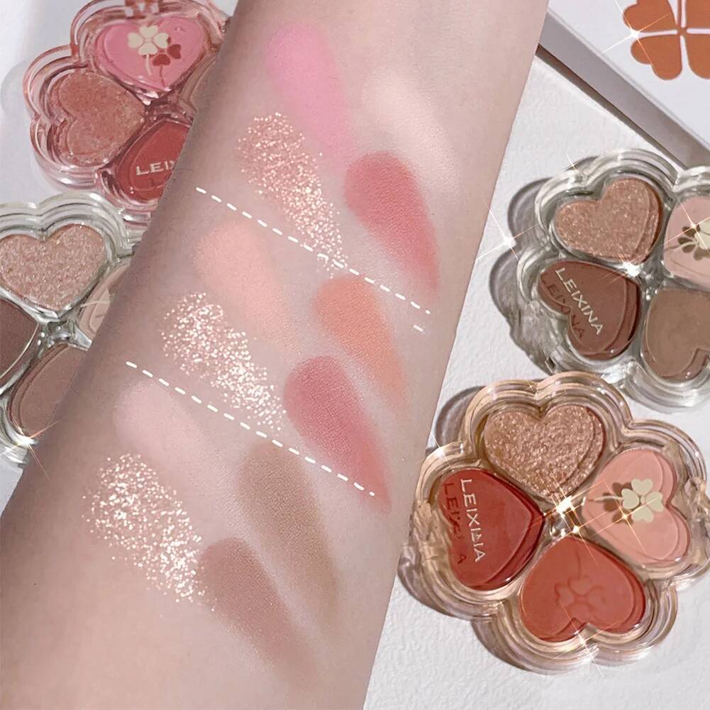 4 Color Palette Cosmetics Pearly Eye Shadow Eyes Shiny Glitter Korean Art Eyeshadow Makeup Palettes