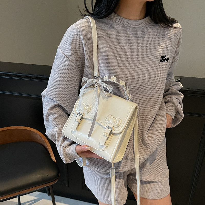 designer Korean Style Fashion Backpack for Women 2025 New Simple British College Style Student School Bag Casual Travel Small Backpack