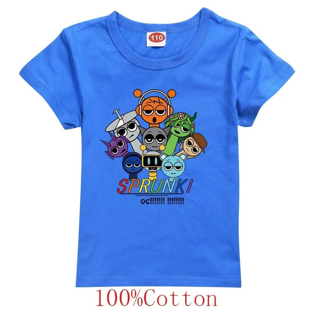 Spurki Horror Game Incrediblebox Printed Childrens Short Sleeve T-shirt Summer Fashion Kid Tshirt Baby Tee Top Boy Girl Clothes T250603