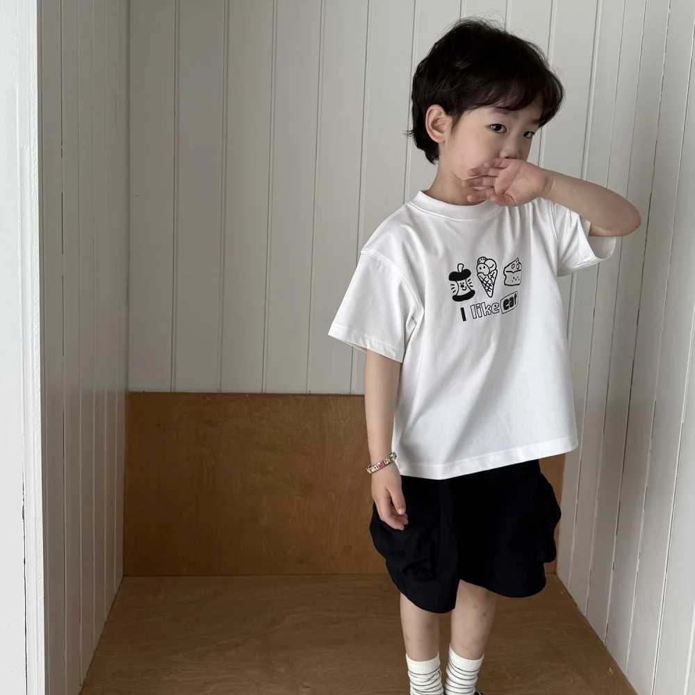 New Summer Childrens Solona Cool Original Letter Printing Short-Sleeved T-Shirt for Boys and Girls T250603