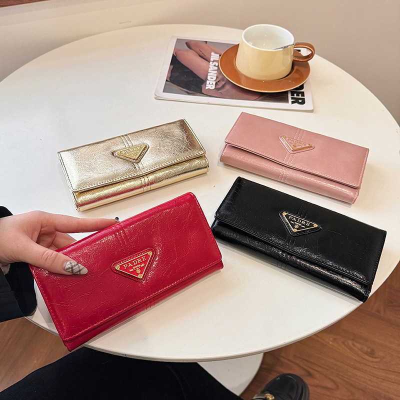 Long Wallet for Women New Fashion Versatile Simple Niche Design Clutch bag Multi-Card 2025 Designer Package Slot ID Holder Bag