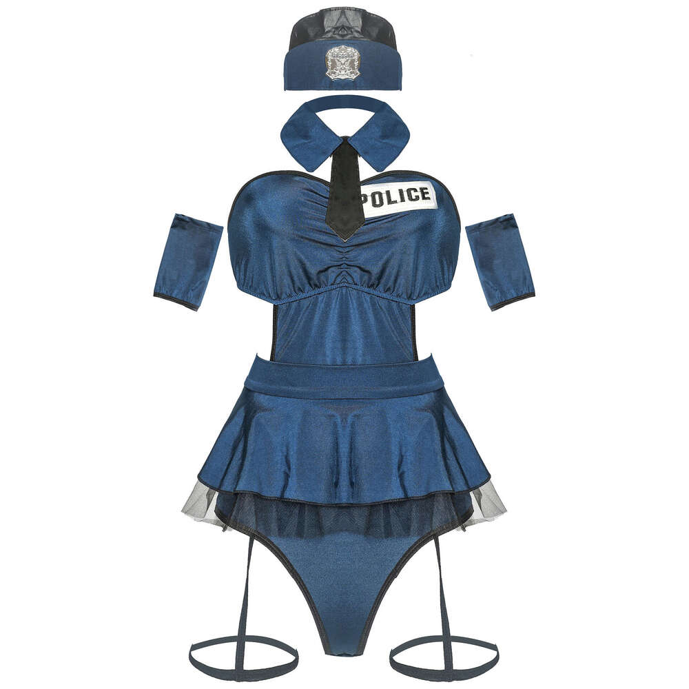 Spell Lingerie Porn Suits S XL Woman Lingerie Cosplay Sexy One Piece Female Police Uniform Sexy Lingerie