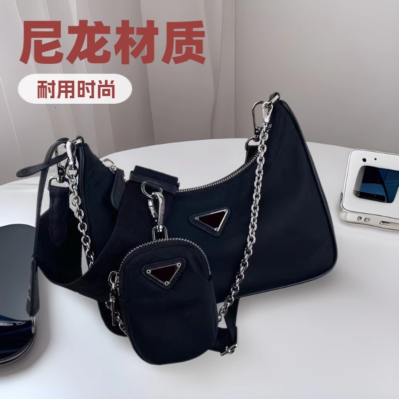 HOBO Champion 2025 Autumn New Underarm Bag Solid Color Letter Fashion Horn Designer Pack Bag Shoulder Bag Crossbody Luxury Bag Bag Oxford