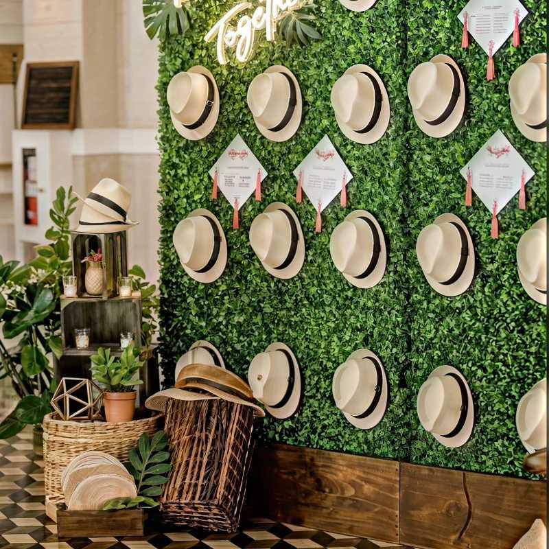 58/60cm Wedding Straw Fedora Hat for Men Women Trilby Hat Short Brim Panama Hat Beach Havana Party Favors Big Head Gentleman Cap W250602