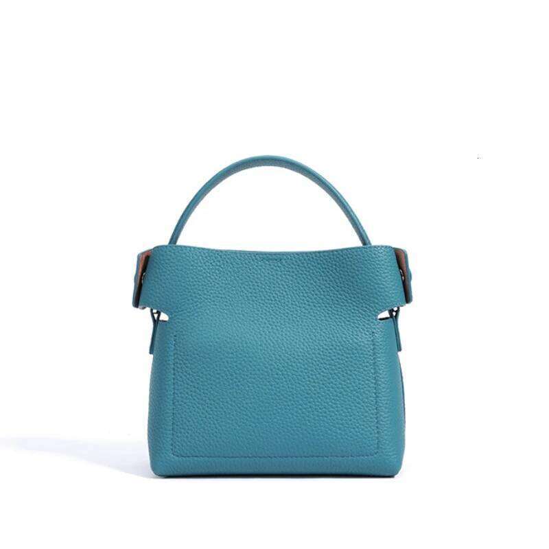 Jonlily Women Genuine Leather Shoulder Female Handbag Small Bucket Daybag Mini Crossbody Phone Bag Purse -Kg1871