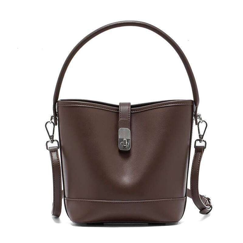 Women Natural Cow Leather Shoulder Bag Female Retro Designer Durable Cowhide Handbags Ladies Cute Fashion Crossbody Bags