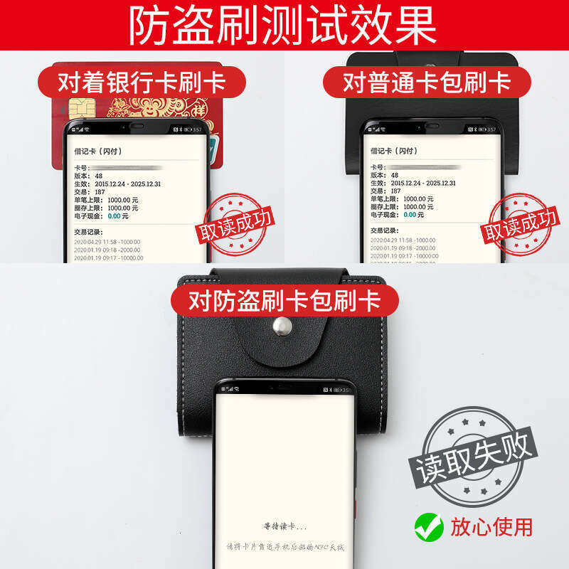 Anti-Theft Magnetic for Men and Women, Large Capacity Multi-Card Slot ID Card Holder, Driver's License Holder