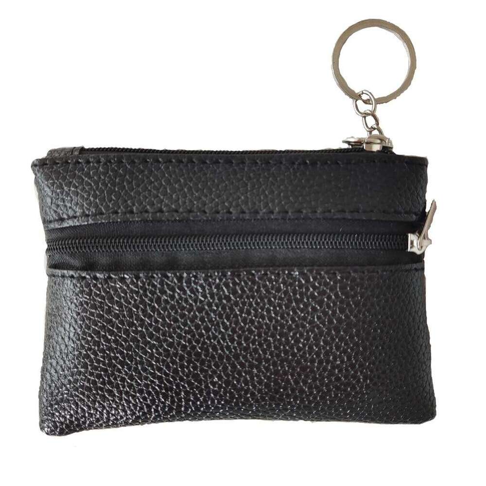 New Soft Leather Men's and Women's Card Holder Fashion Trend Keychain Pendant Mini Gift Storage Bag Coin Purse