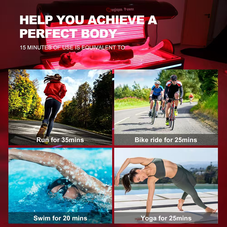 PBM Bed 660&850nm Near Infrared & Red Light Therapy Slimming High Power LED Light Therapy Lamp Anti-Aging Pain Relief