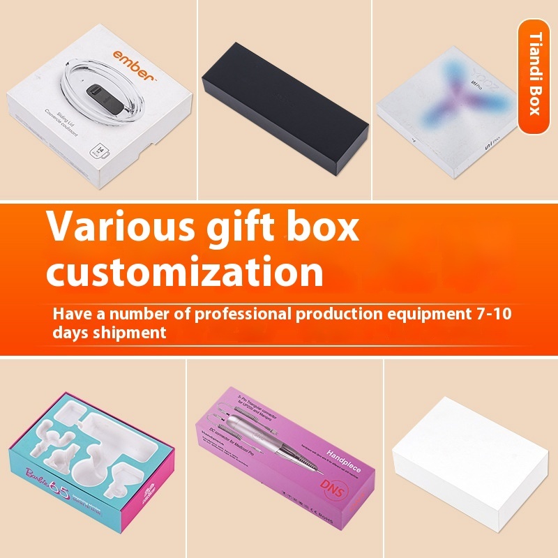 Product Packaging White Cardboard Top and Bottom Gift Production Color Corrugated Box Printing