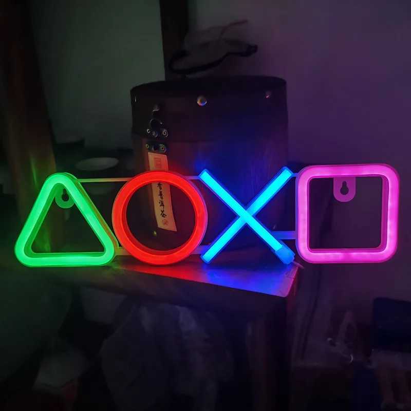 Neon Sign Custom Game Icon Light for Wall Hanging Atmosphere Playstation Lamp LED Colorful Lighting Room Bar Club Player Decor XJ250602