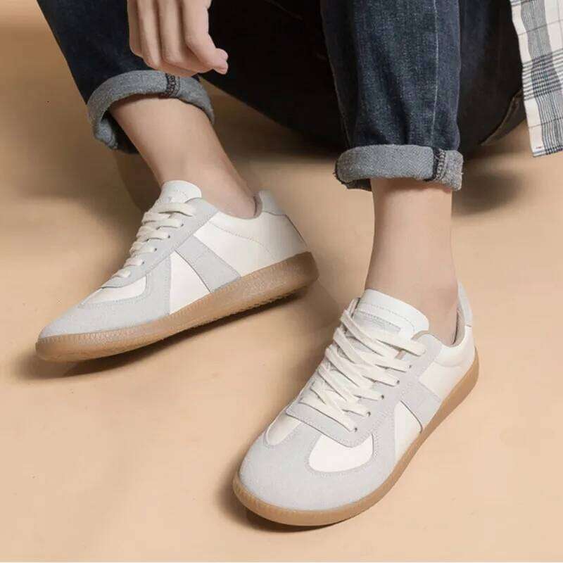 Gacimy Women's Casual Sneakers Breathable Non-Slip Tennis Walking New Leather Suede Flats Women Fashion Sports Shoes