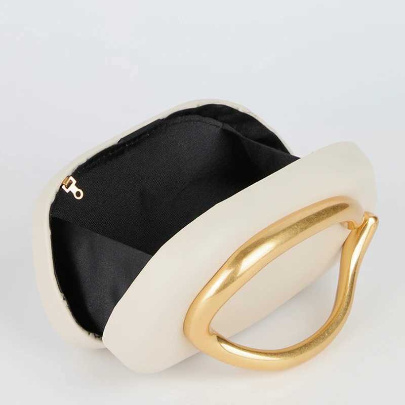 Gold Closure Box Clutch Bag for Women Evening Wedding Party Cute Purse Bag Handbag 2024 New W250602